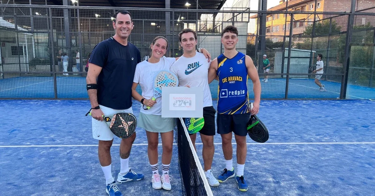 participantes en pista torneo solidario Fundación SYEI